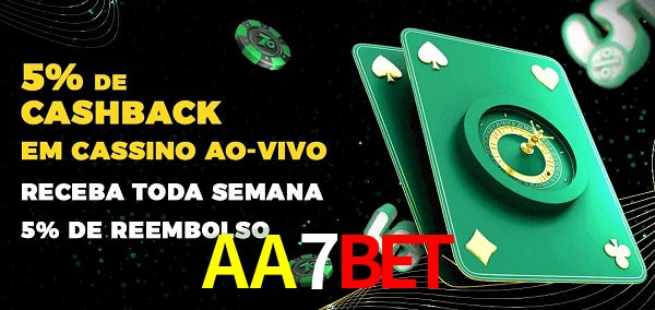 Promoções do cassino ao Vivo AA7Bet
